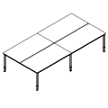 Schreibtisch - bench 4-osobowy - PS-C4-204-1 P-Square