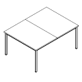 Schreibtisch - bench - PR-A2-202-0 P-Round