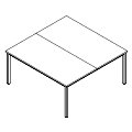 Schreibtisch - bench - PR-A2-204-0 P-Round