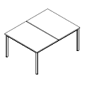 Biurko wielostanowiskowe - bench - PR-B2-202-0 P-Round