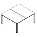 Schreibtisch - bench - PR-C2-203-0 P-Round