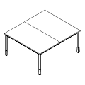Schreibtisch - bench - PR-A2-203-1 P-Round