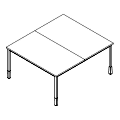 Biurko wielostanowiskowe - bench - PR-A2-203-1 P-Round