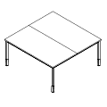 Schreibtisch - bench - PR-A2-204-1 P-Round