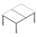 Biurko wielostanowiskowe - bench - PR-B2-202-1 P-Round