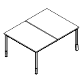 Schreibtisch - bench - PR-C2-202-1 P-Round