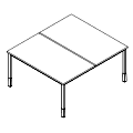 Schreibtisch - bench - PR-C2-203-1 P-Round
