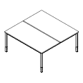 Schreibtisch - bench - PR-C2-204-1 P-Round
